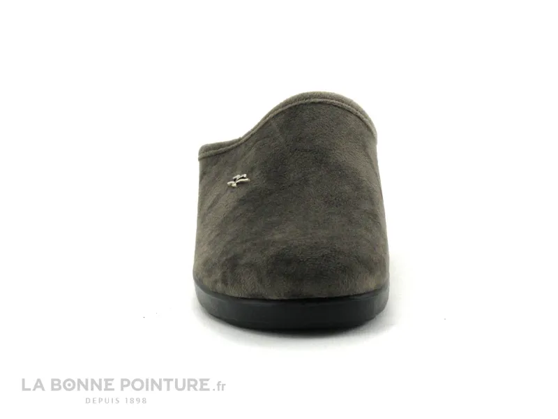 Achat chaussures Fly Flot Femme Pantoufle Chausson, vente Fly Flot FORMUT Taupe - Pantoufle sabot Femme velours beige
