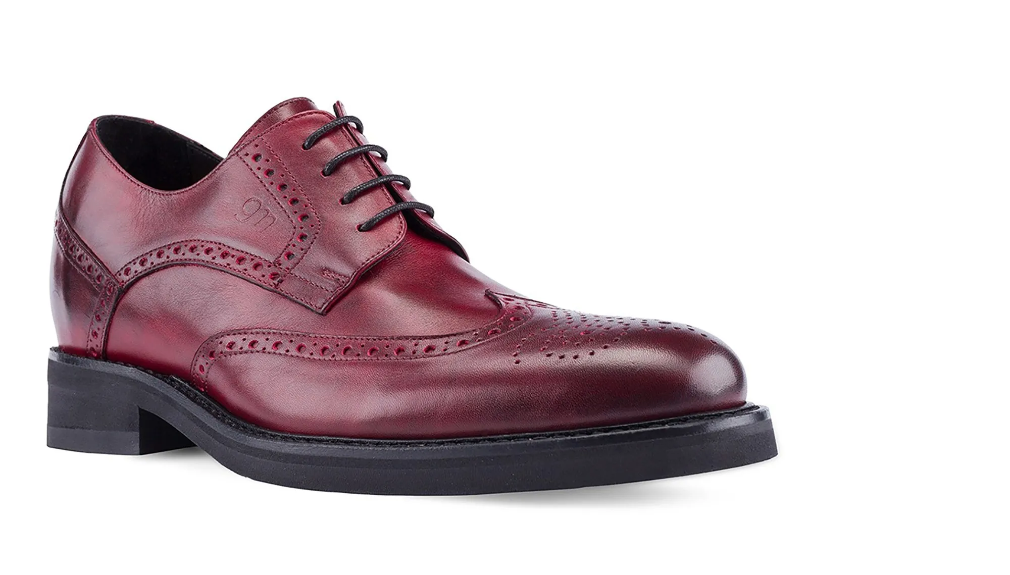 Andalucìa - Classiques chaussures rehaussantes en Cuir Pleine Fleur de 6 cm à 8 cm en plus