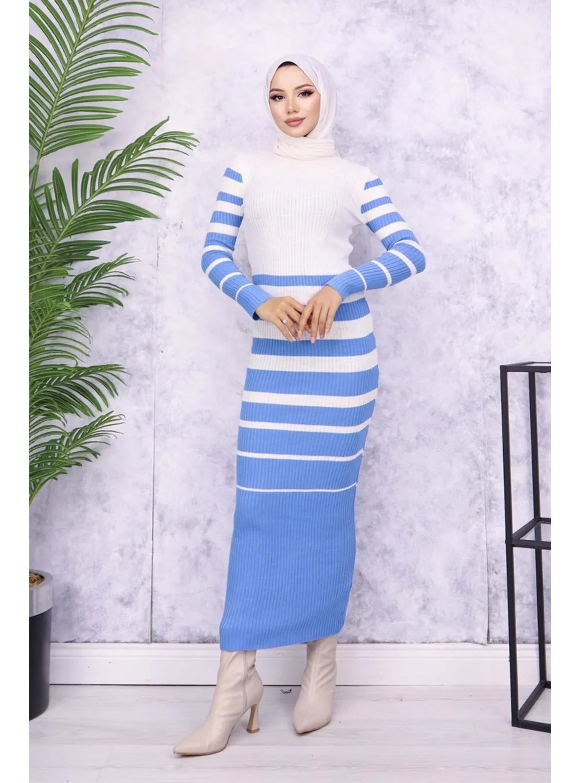 Blue - Knit Dresses