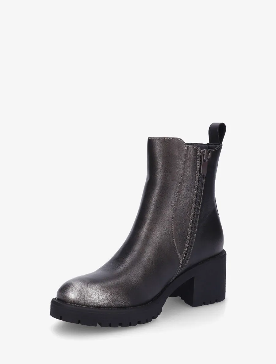 Bottines élastiquées à détail irisé - Bronze