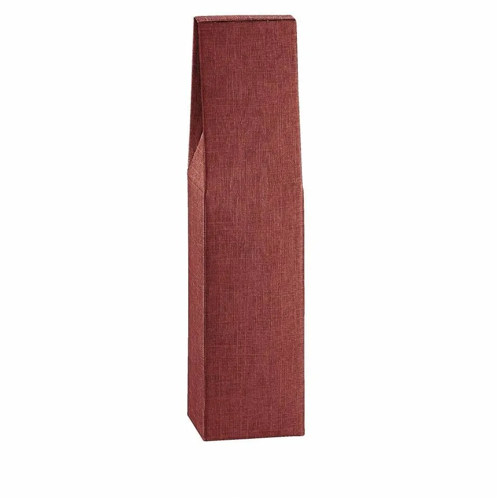 Boîte 1 bouteille bordeaux 9x9x37cm - par 10