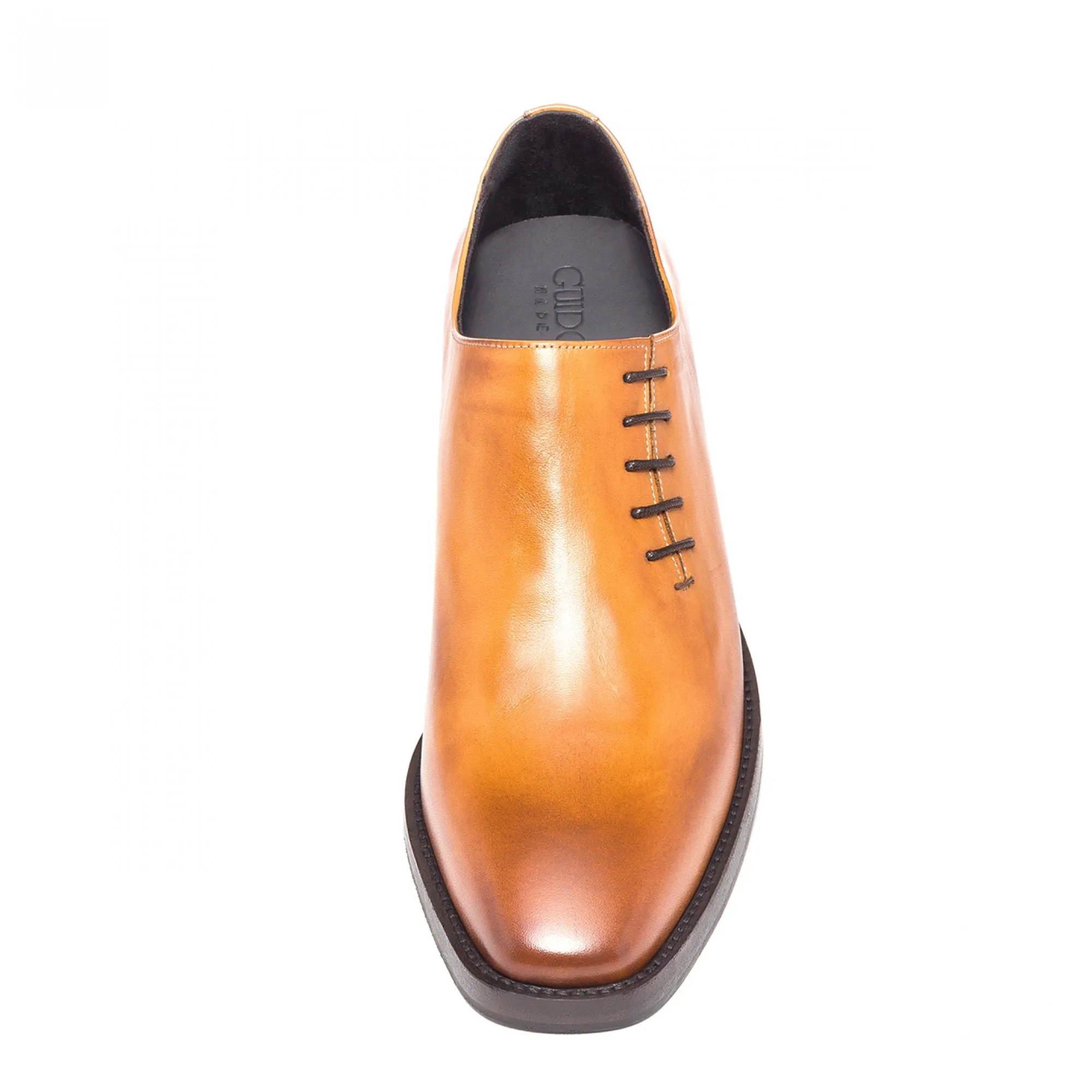 Brindisi - Classiques chaussures rehaussantes en Cuir Pleine Fleur de 6 cm à 8 cm en plus