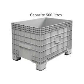 Caisse palette 500 litres sur pieds