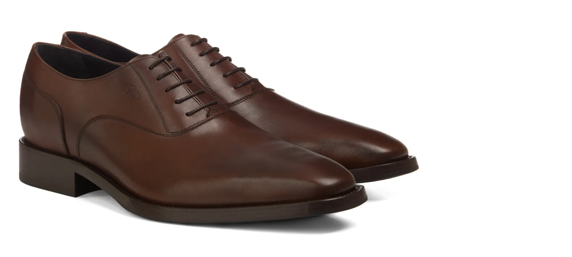 Cesena - Classiques chaussures rehaussantes en Cuir Pleine Fleur de 6 cm à 8 cm en plus