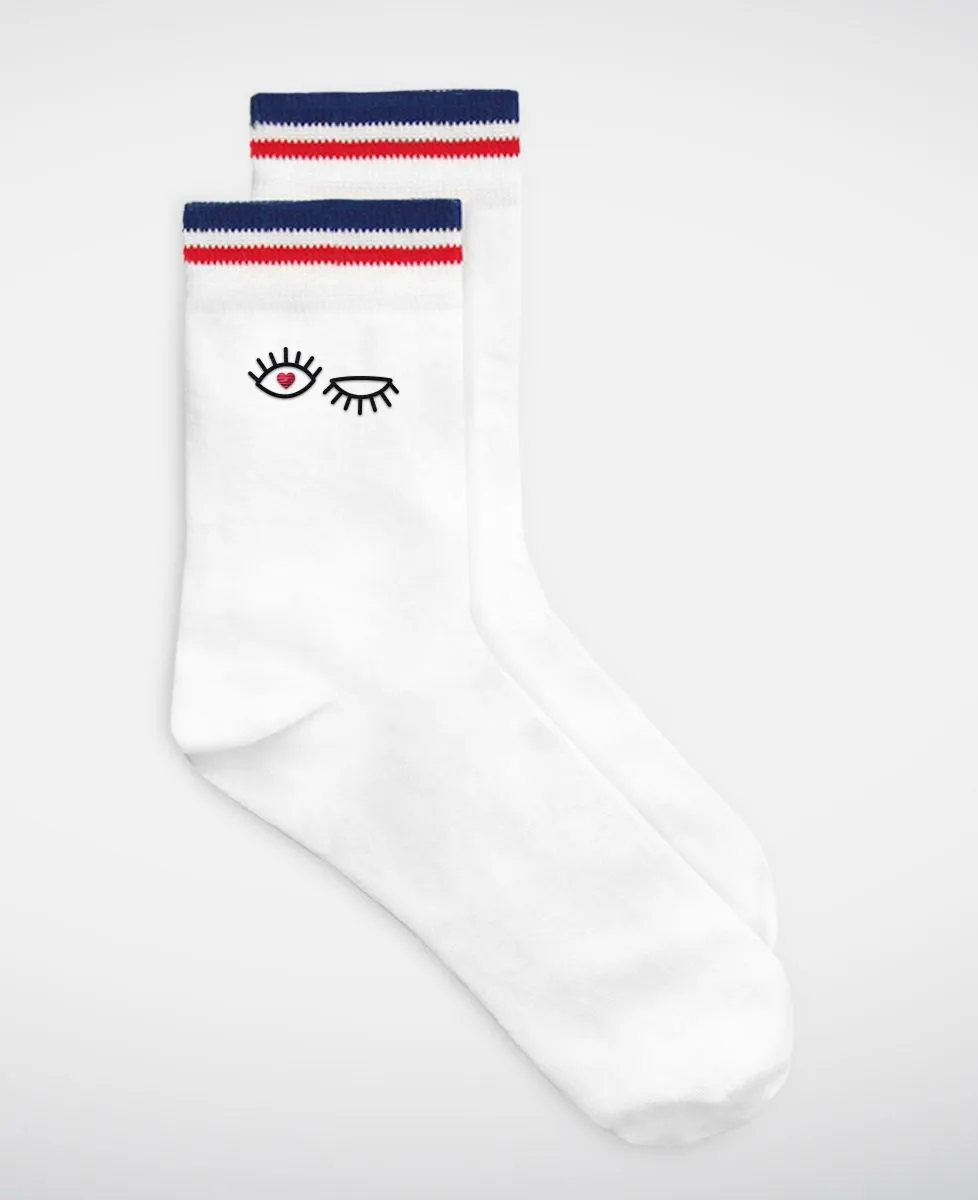 Chaussettes homme Clin d'oeil (brodé)
