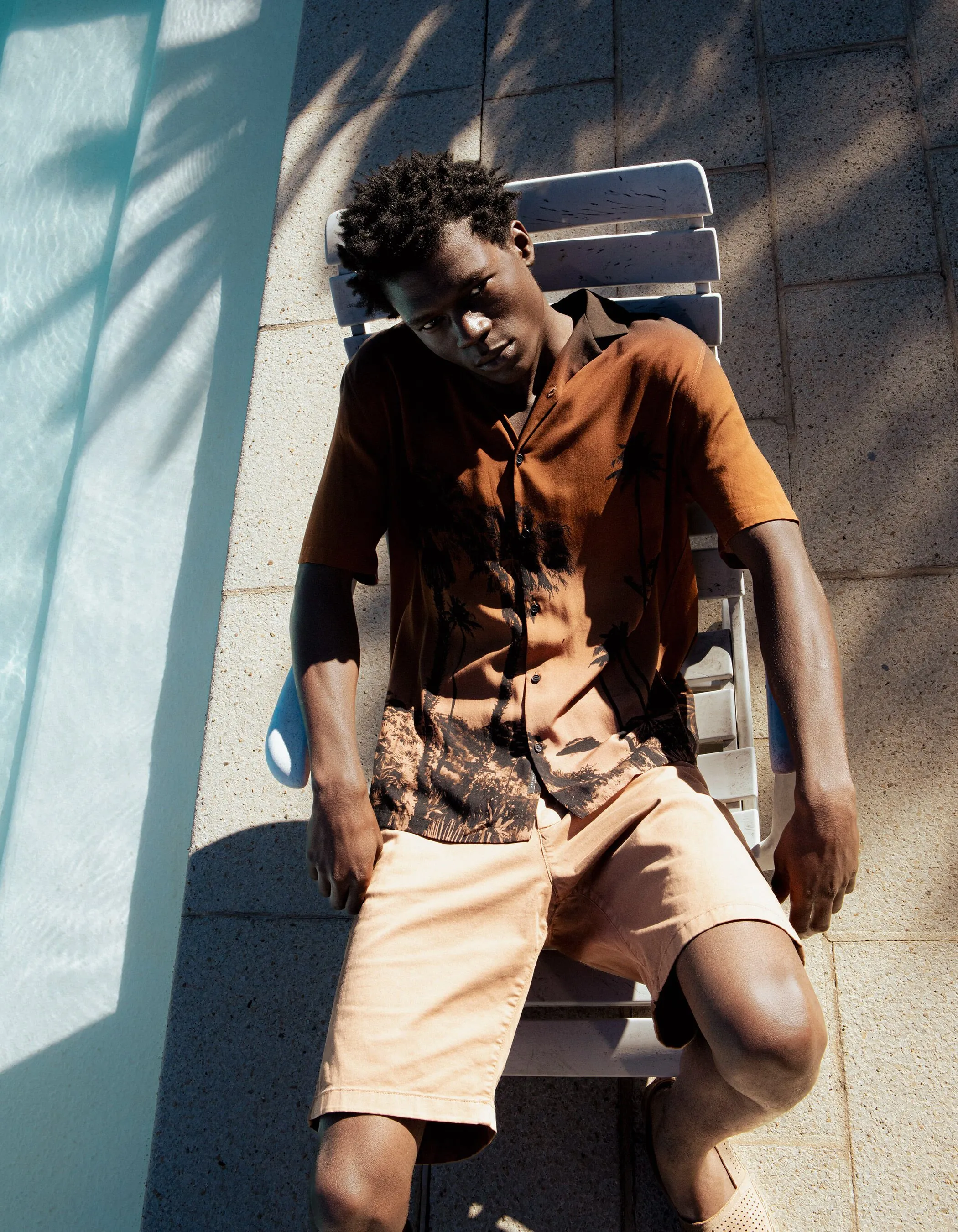 Chemise REGULAR LENZING™ ECOVERO™ visuel palmiers Homme