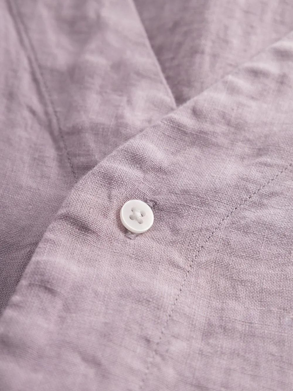 Chemiser lilas en lin bio - baseball linen shirt nirvana 1390 nirvana femme