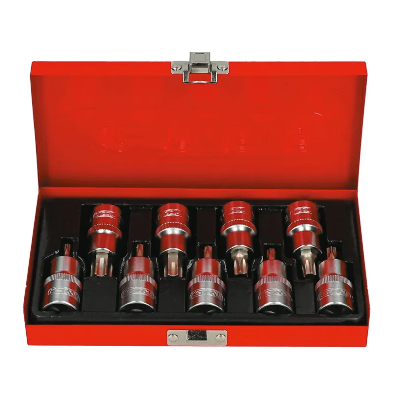 Coffret de 9 douilles tournevis 1/2" TORX KS TOOLS 922.1890