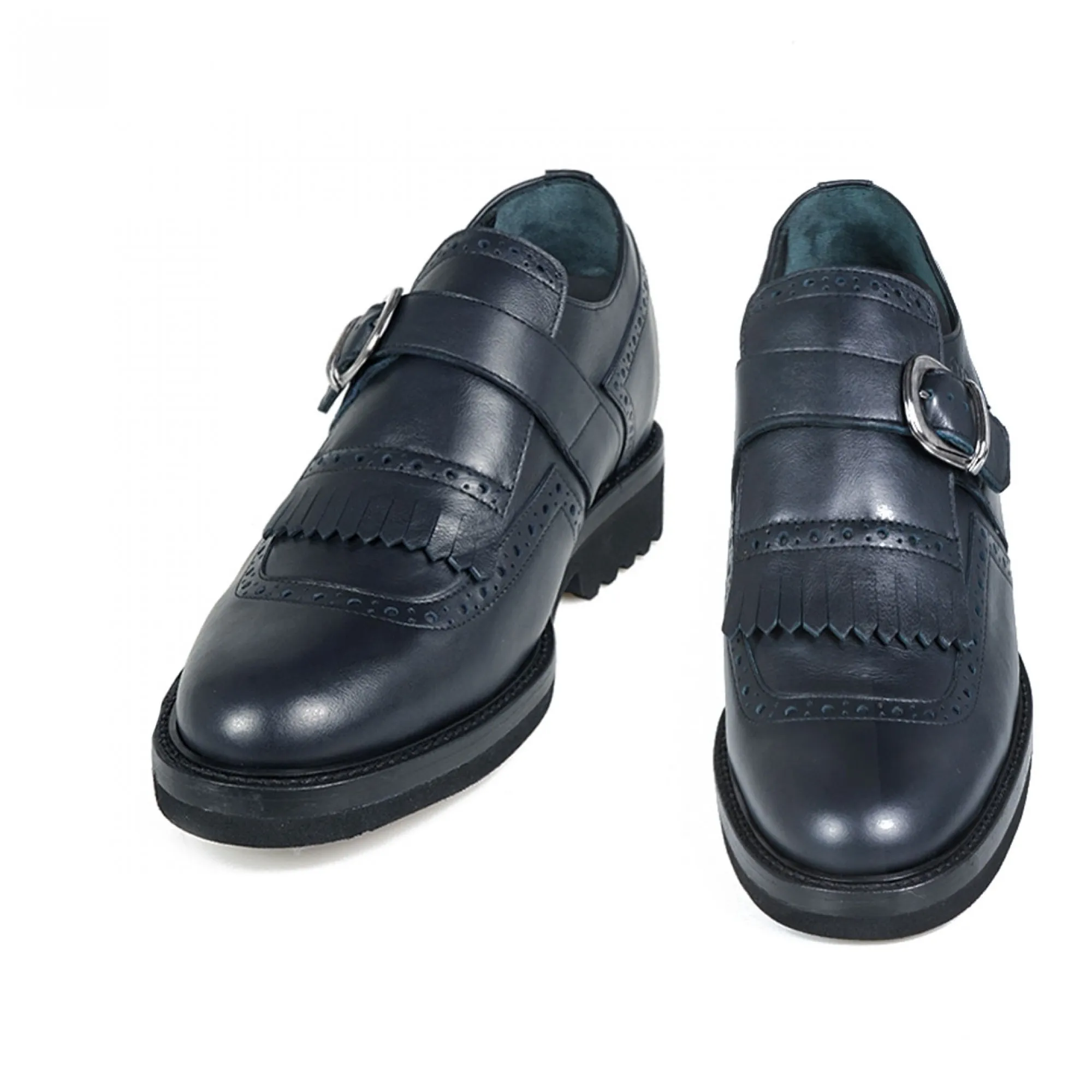Corso Garibaldi - Classiques chaussures rehaussantes en Cuir Pleine Fleur de 6 cm à 8 cm en plus