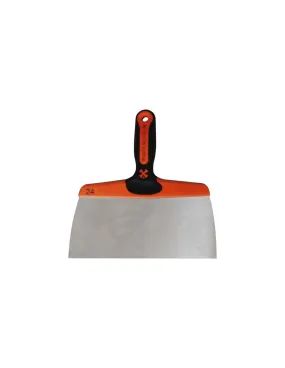 Couteau inox trempe 18 cm manche bi-matiere soft-Couteau à enduire