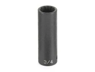 Grey Pneumatic 2138D Douille à chocs 1-3/16" x 12 pans longue à prise 1/2"