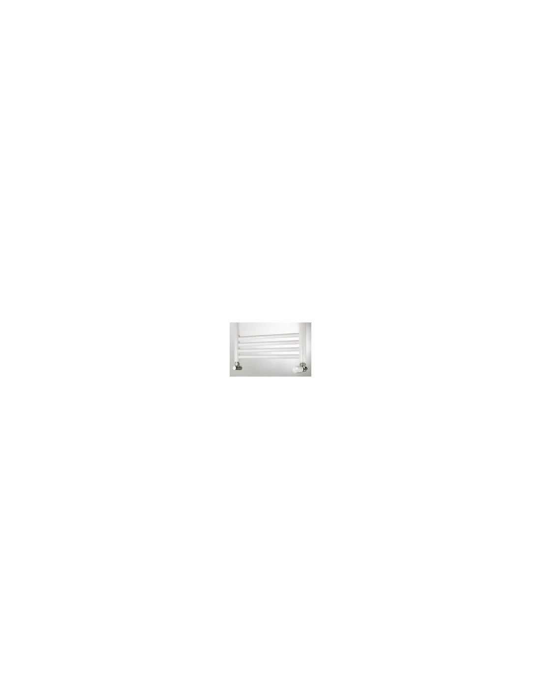Kit de robinetterie thermostatique équerre 1/2'' tête TH blanche Kit nickelé Acova 841128