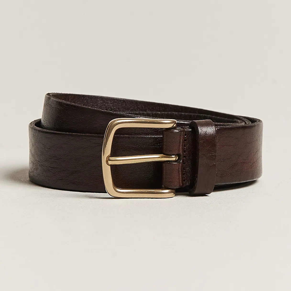 Leather Belt 3 cm Dark Brown