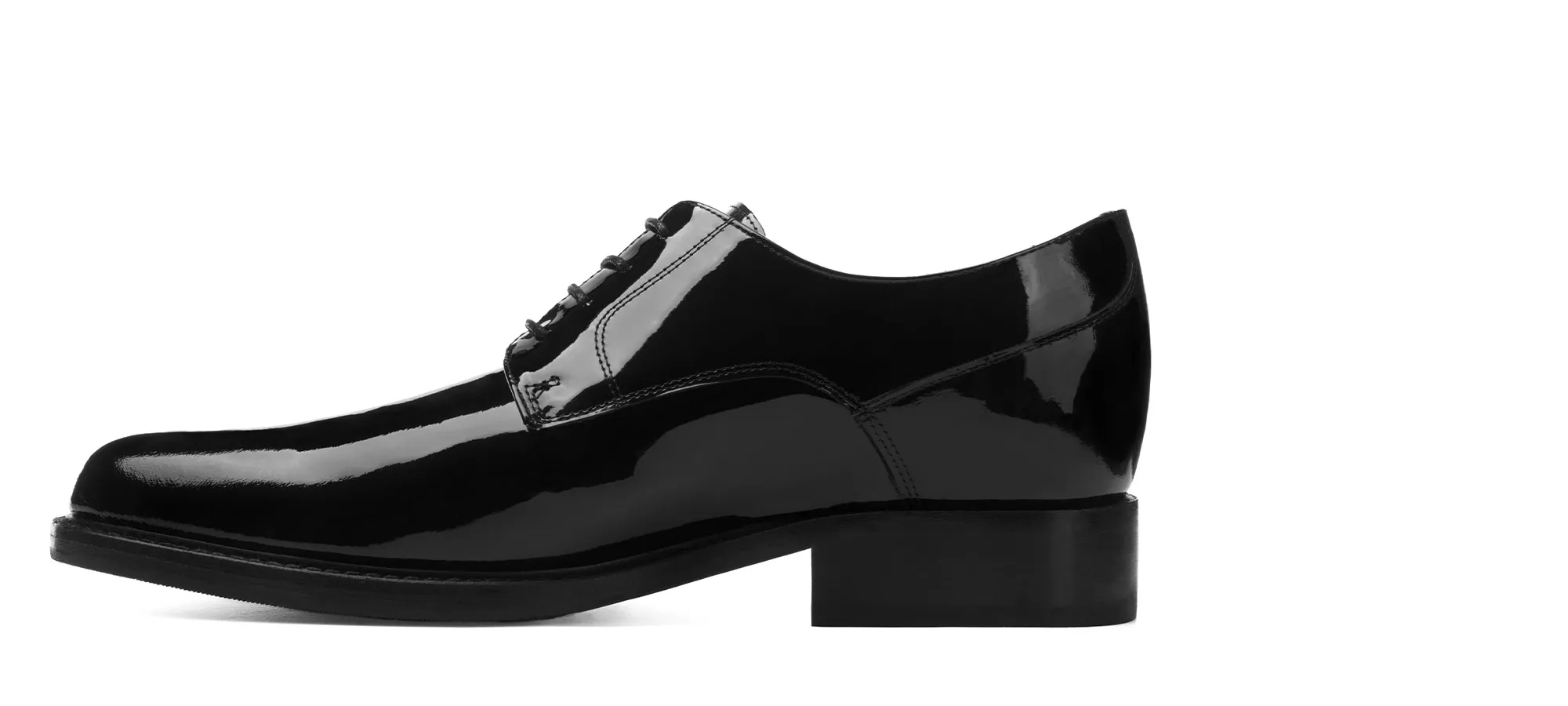 Leuca - Classiques chaussures rehaussantes en Cuir Vernis de 6 cm à 8 cm en plus