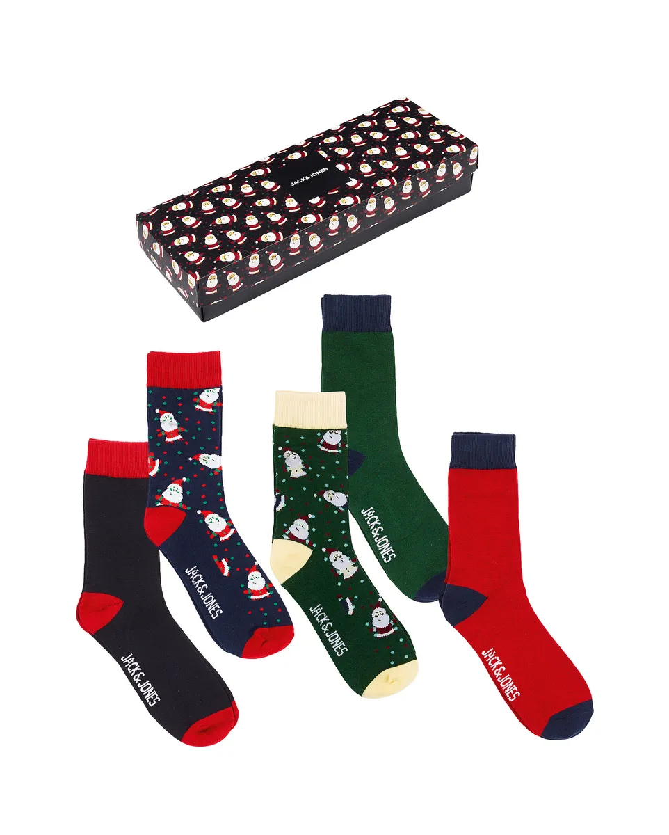 Lot 2 paires de chaussettes Homme JACRICH XMAS SOCK GIFTBOX Multicolore