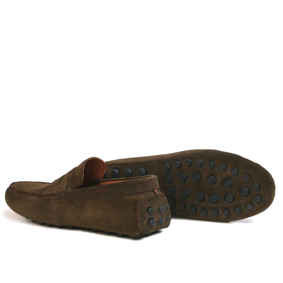 Mocassin Gommino en daim KAKI