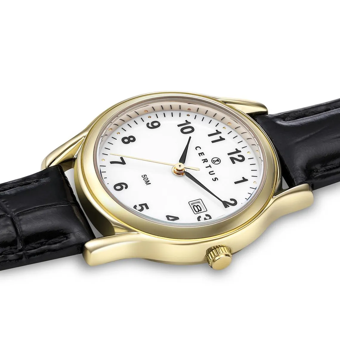 Montre Femme Certus 646500 - Bracelet Cuir Noir  | 3 Suisses