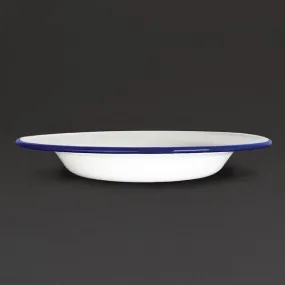 OLYMPIA assiettes creuses émaillées blanc-bleu 245 cm UV: 6 pièces GM513 acheter à bas prix 