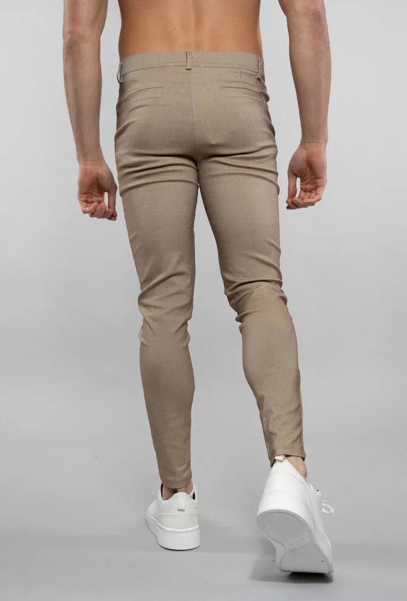 Pantalon chino chiné