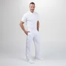 Pantalon de Cuisine Homme Blanc Napoli - MANELLI