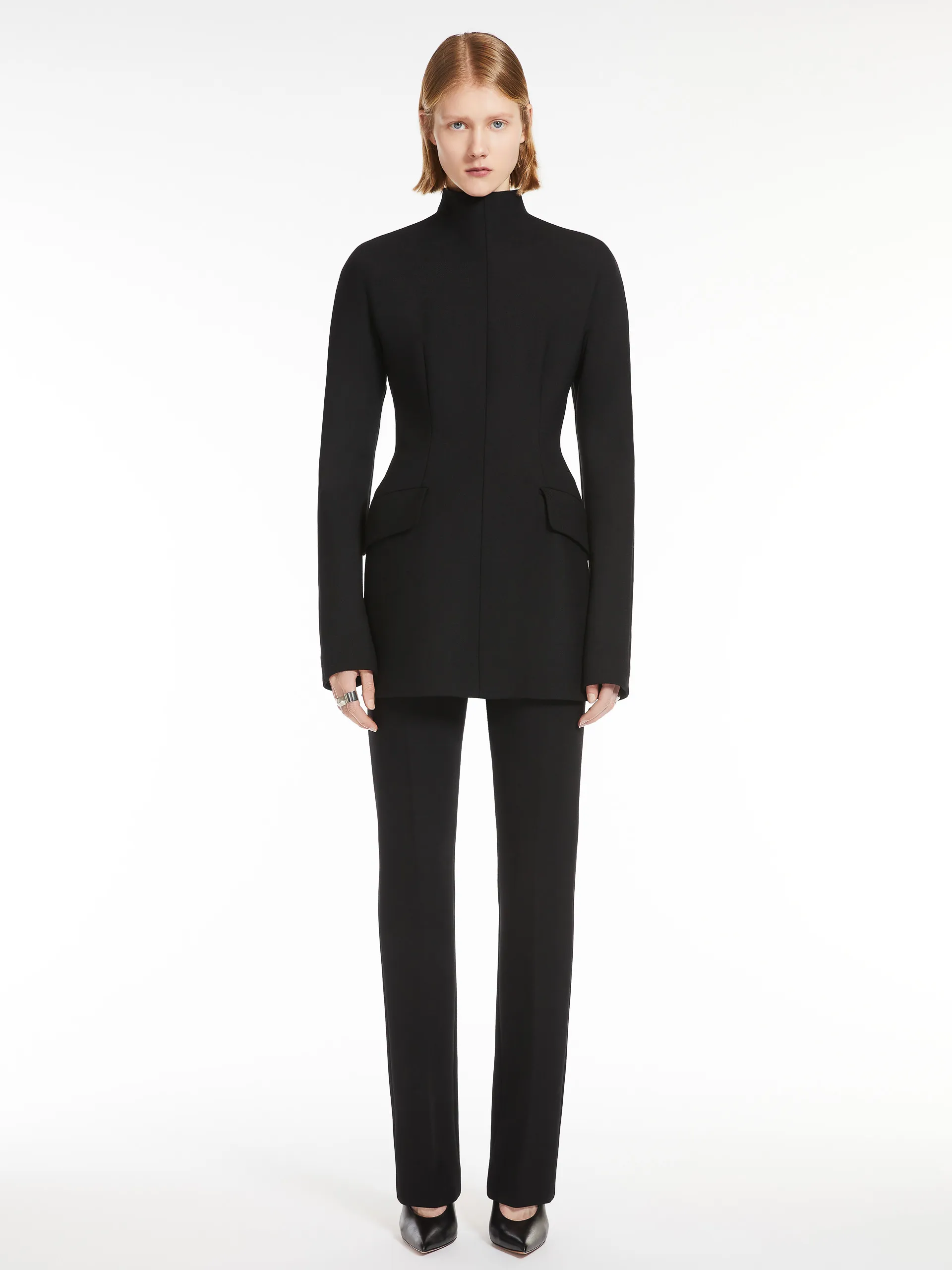 Pantalon en gabardine stretch - CAPSULE KLEPSYDRA