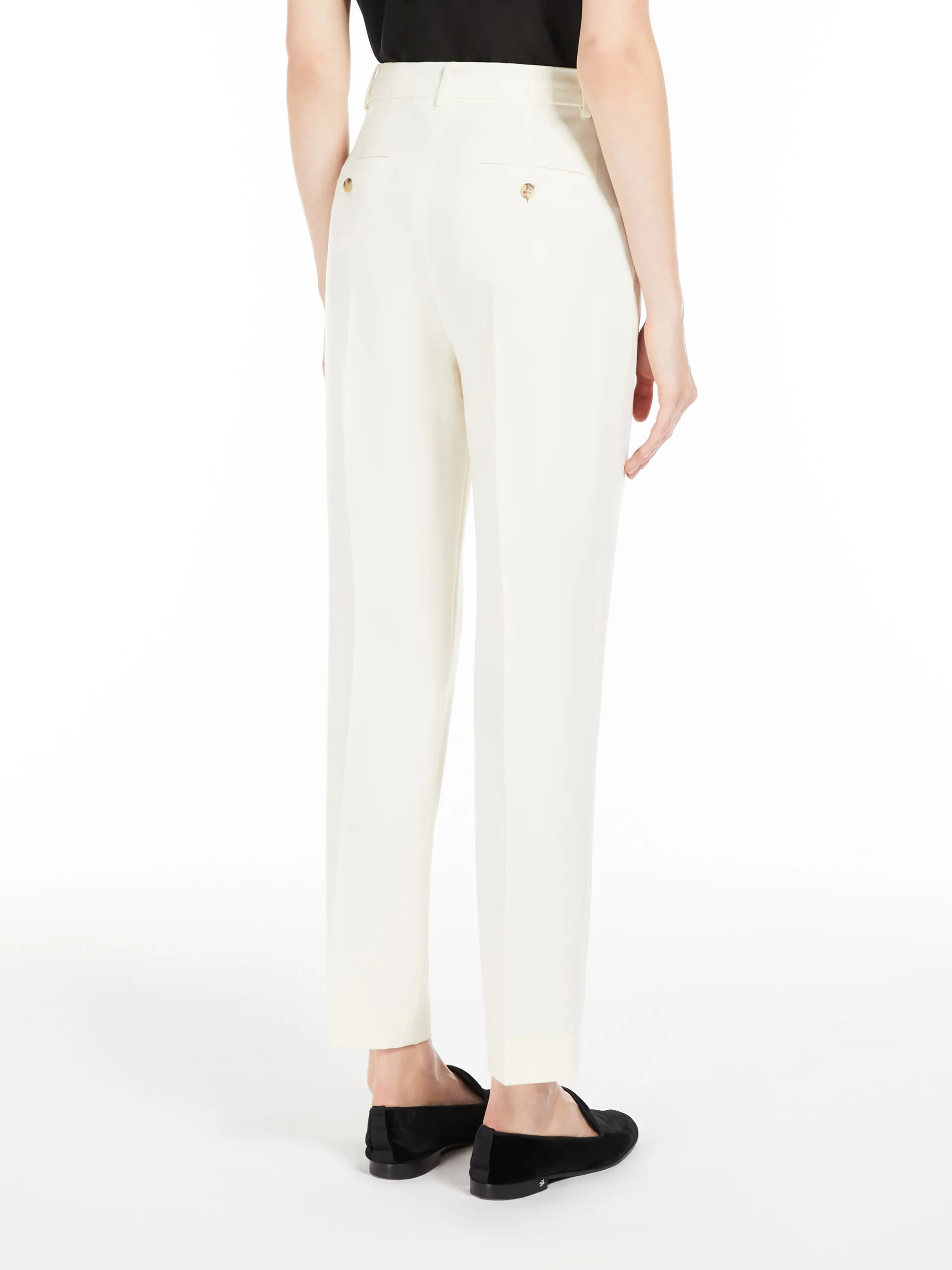 Pantalon en granité de laine