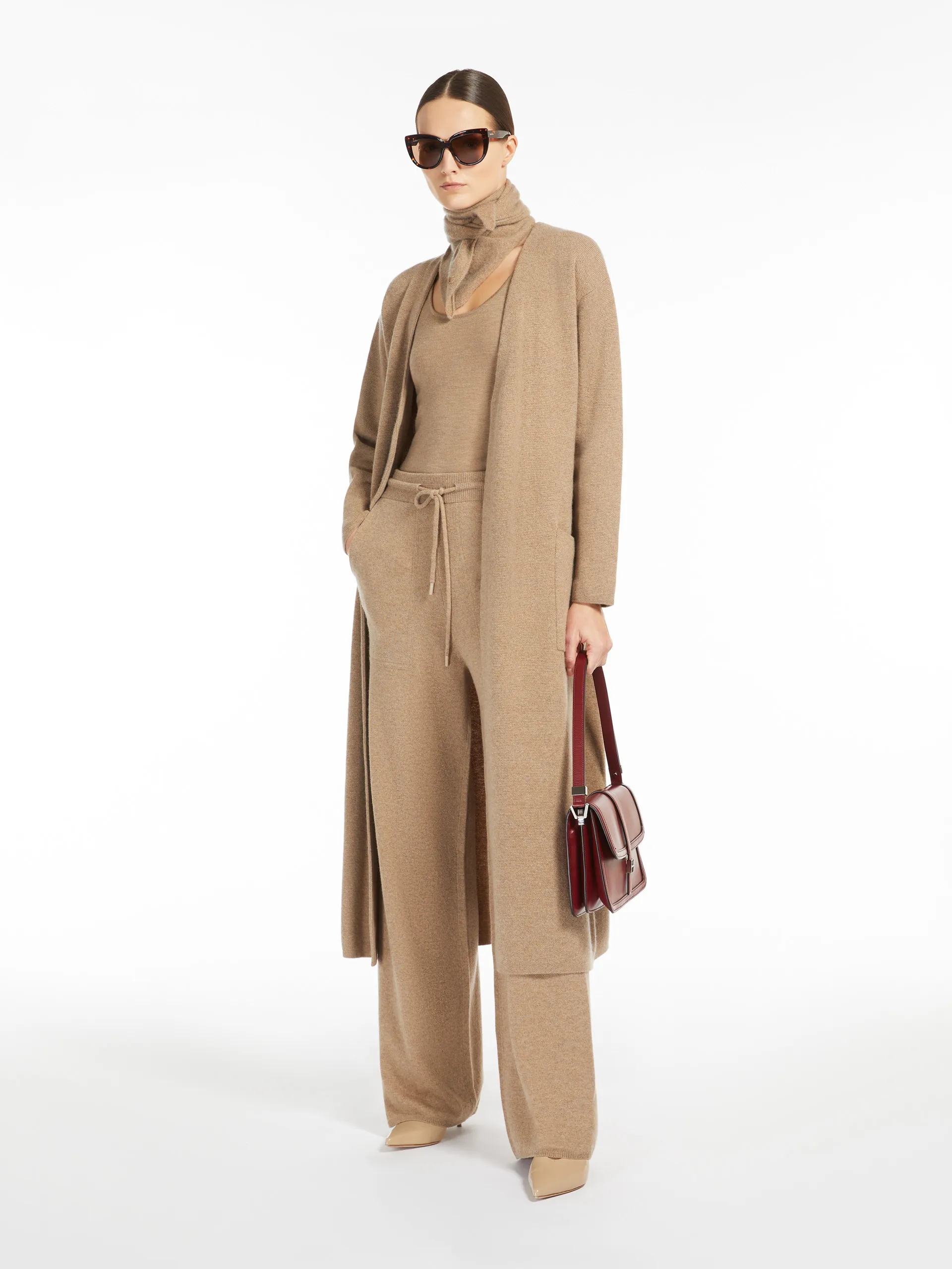 Pantalon en laine et cachemire