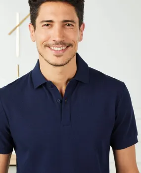 Polo homme Couple brodé personnalisé (base foncée)