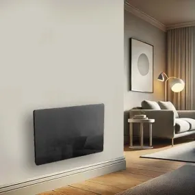 Radiateur à inertie céramique façade verre horizontal noir 1500W KALIA Glass - BAT-HT15HB BLACK