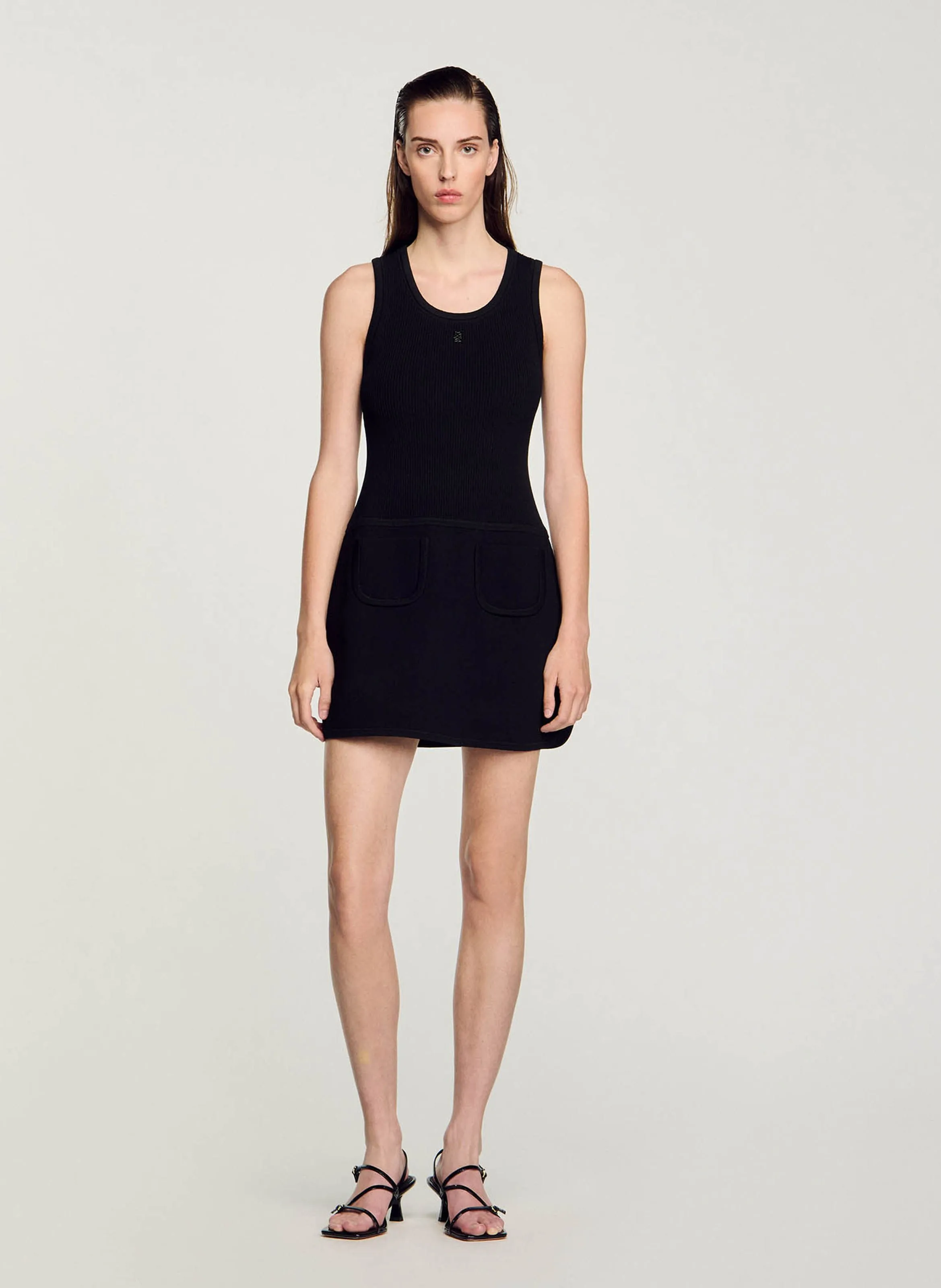 ROBE COURTE DéBARDEUR - SANDRO pour FEMME | Printemps
