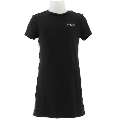 Robe noire manches courtes - Fille - KIABI -Taille 8ans