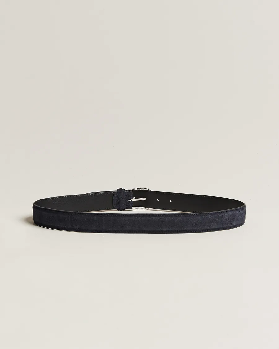 Suede 3,5 cm Belt Navy
