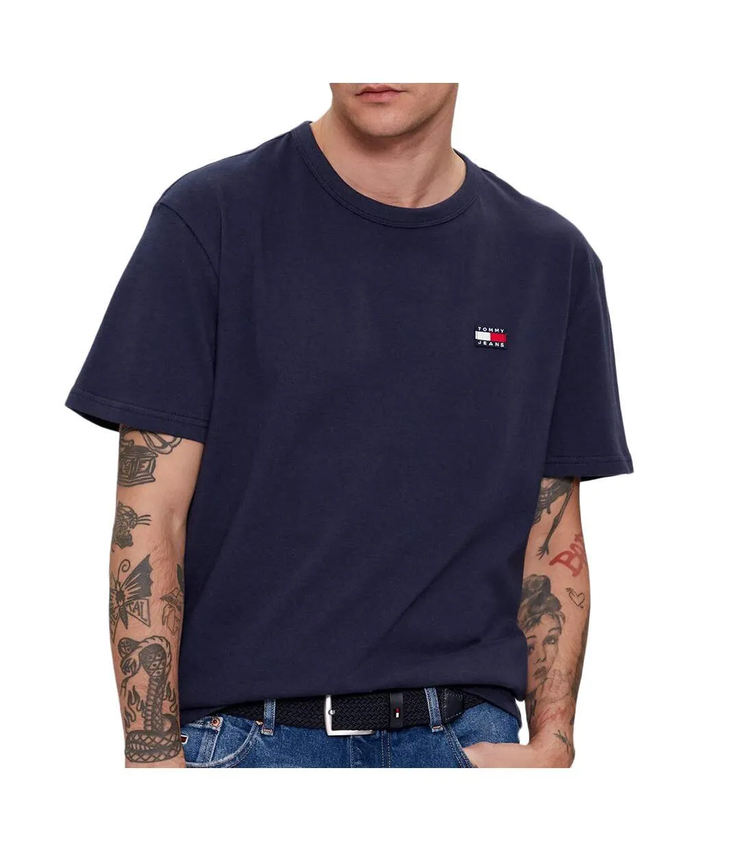 T-shirt Marine Homme Tommy Hilfiger Classique