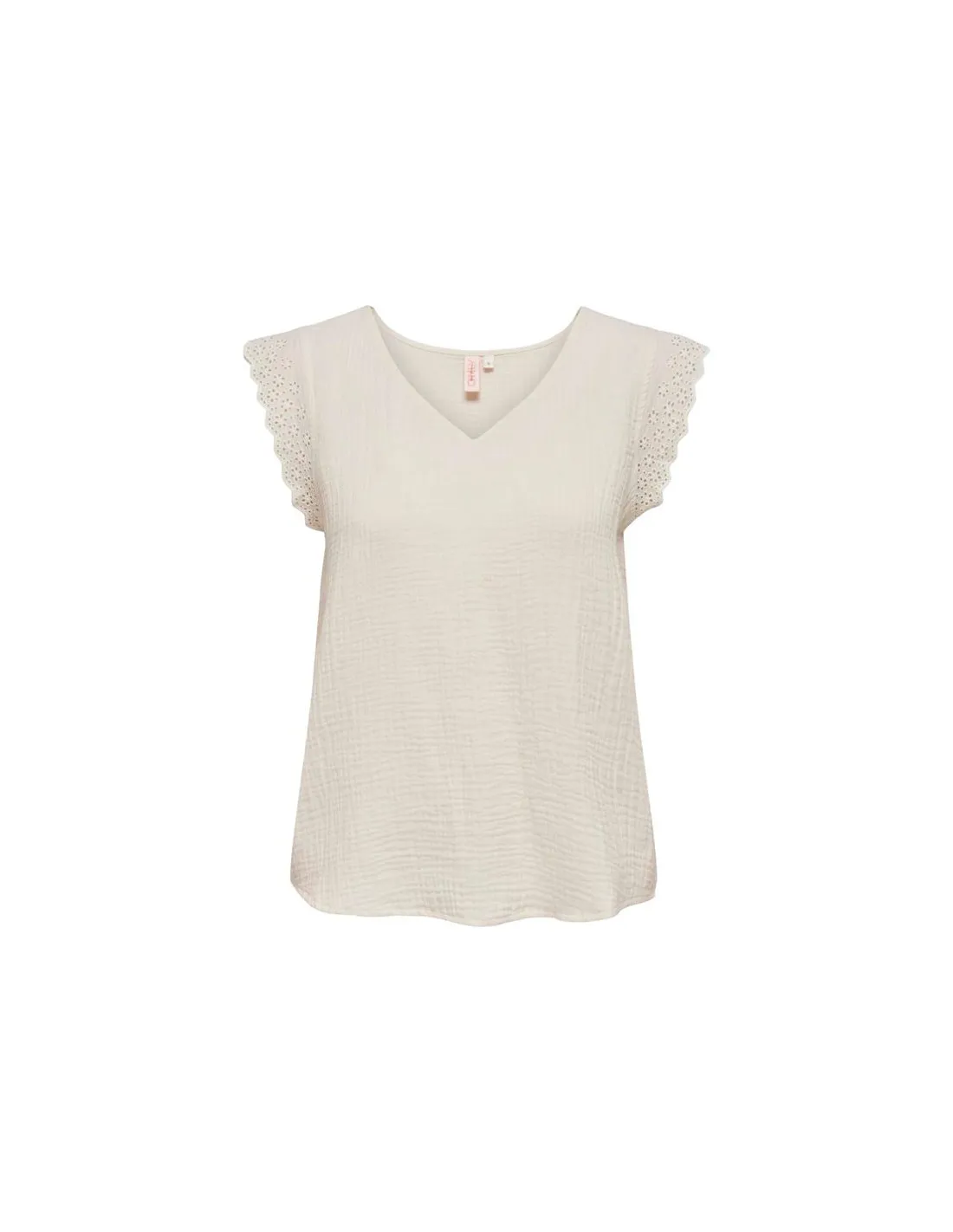 T-shirt Only Onlthyra Sl Mix Oxford Tan Femme