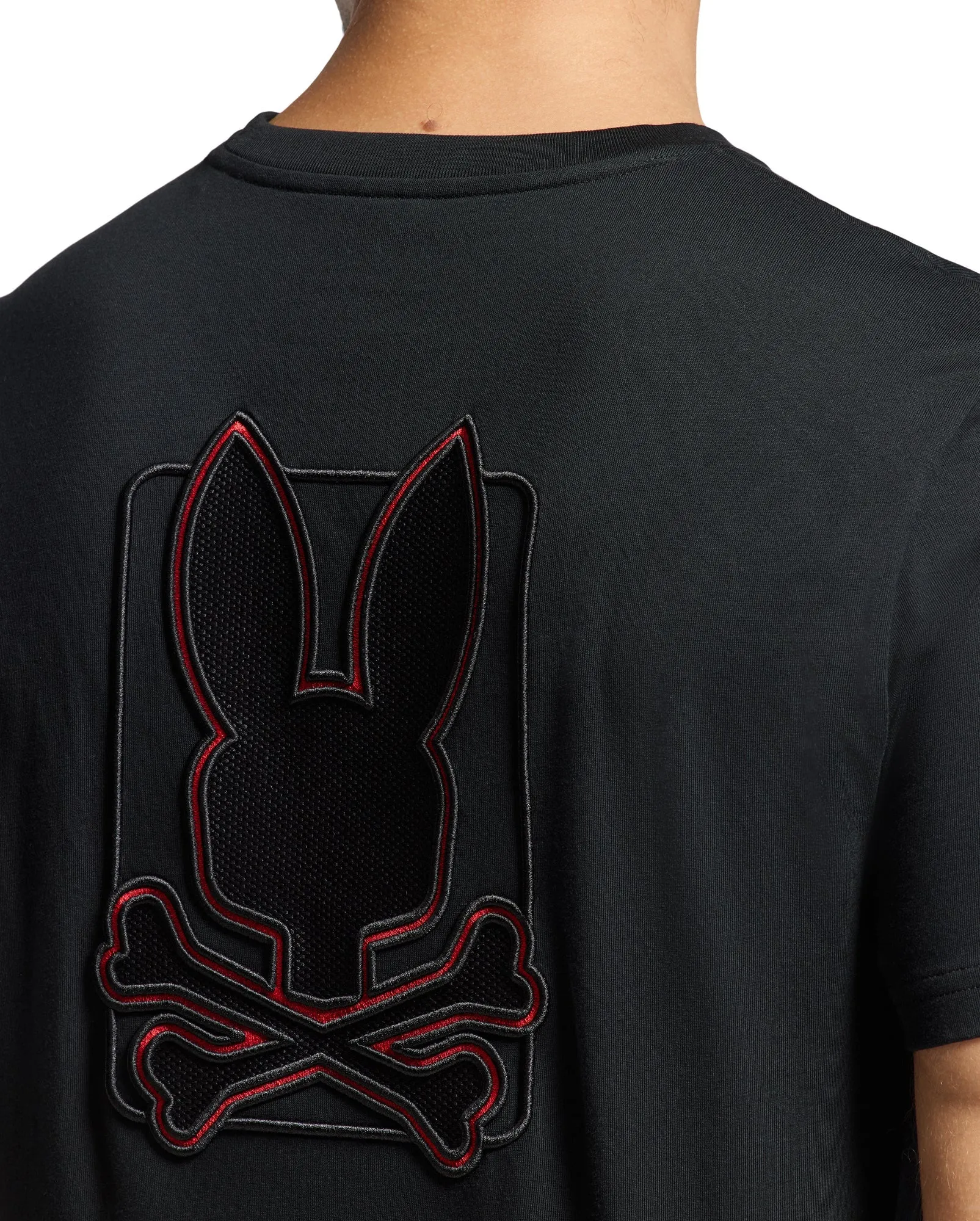 T-Shirt Psycho Bunny | Pierce B6U214E200 Noir Rouge