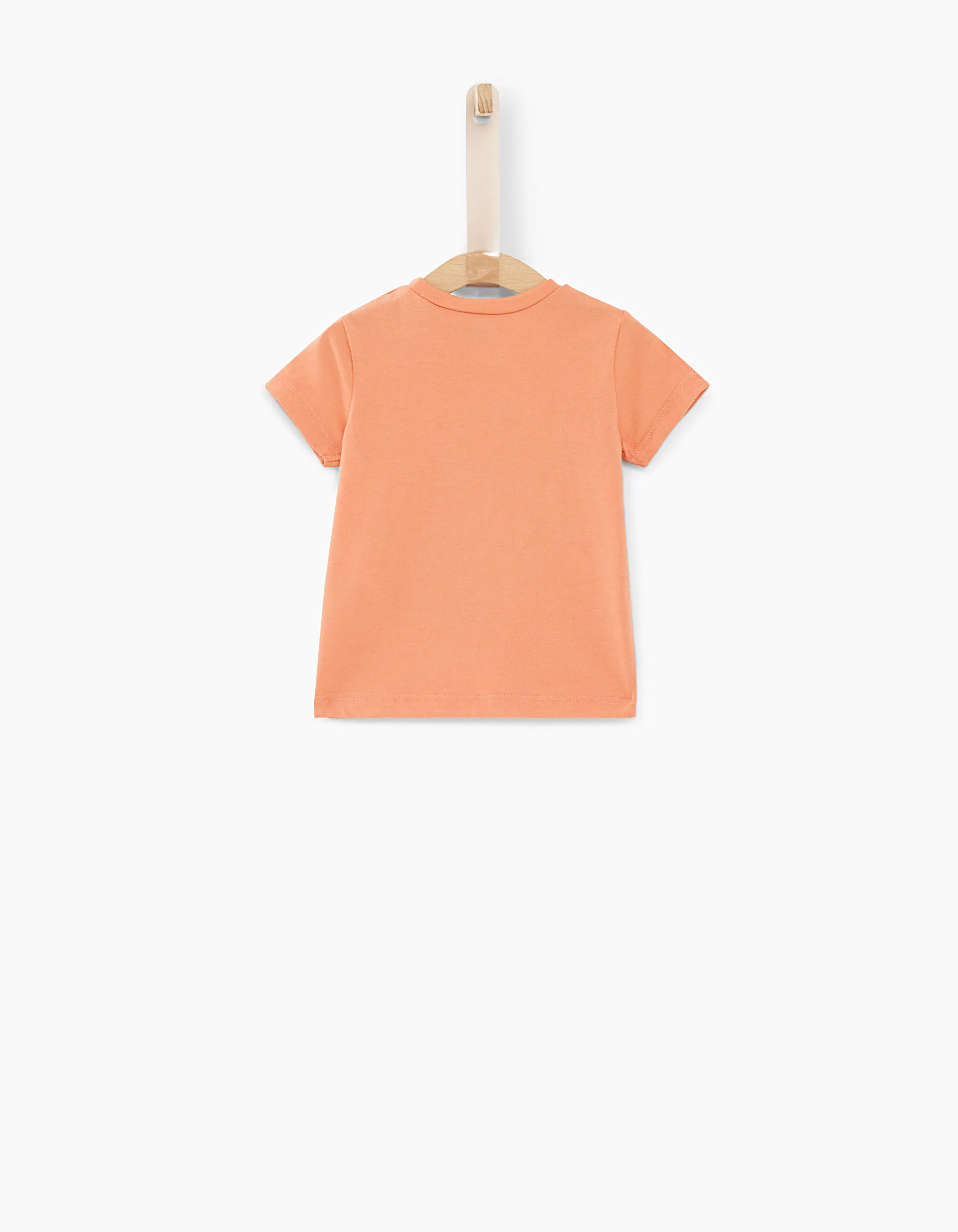 Tee-shirt terracotta visuel voiture bébé garçon 