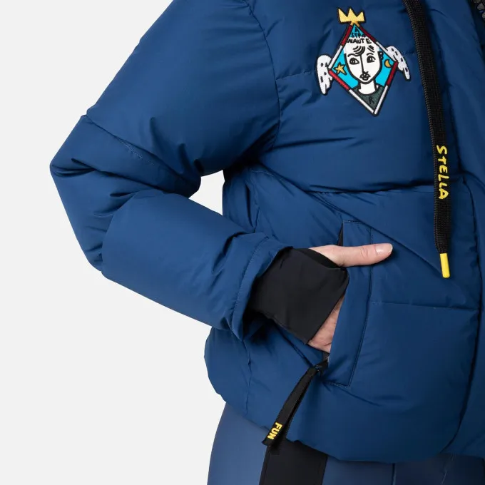 Veste de ski Rossignol W MODUL DOWN BOMBER JKT Cosmic Blue