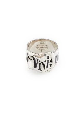 VIVIENNE WESTWOOD  Bague Belt - Noir
